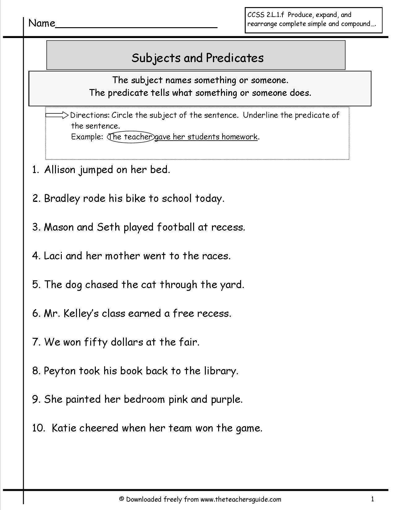 Number Sentence Worksheets 2nd Grade What is A Sentence Lessons Tes Teach