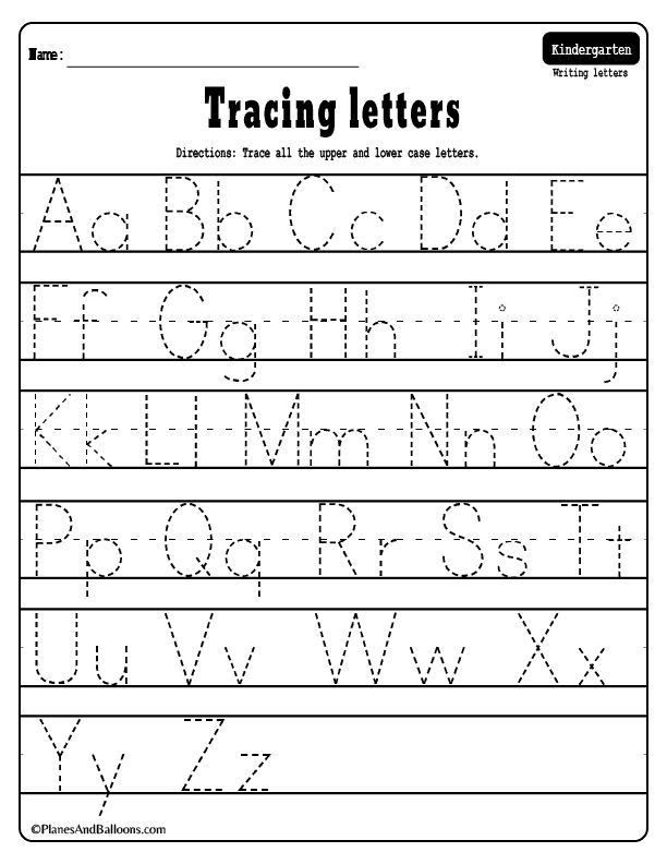 Number Tracing Worksheets for Kindergarten Alphabet Tracing Worksheets Free Printable Bundle with