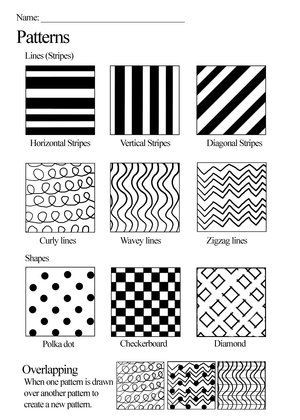 Pattern Worksheets 4th Grade Texture Worksheet Google Search