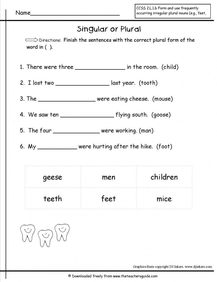 Plural Nouns Worksheet 5th Grade Irregular Plural Nouns Practice 2 Worksheets
