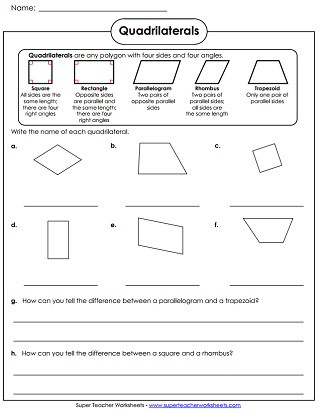 Polygon Worksheets 2nd Grade Polygon Worksheets