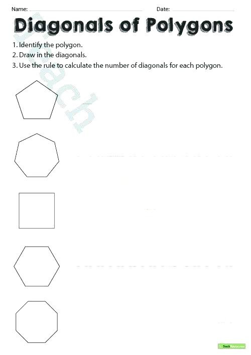 Polygon Worksheets 2nd Grade Polygon Worksheets Regular Polygons Shapes Printable Upgrade