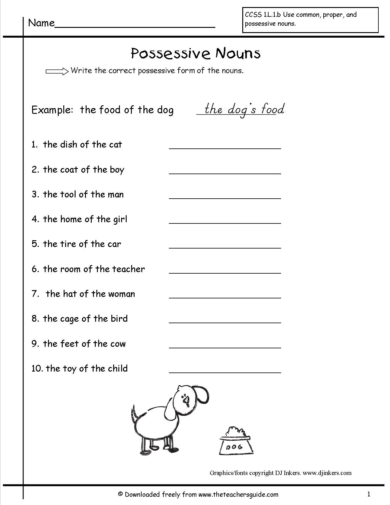 Possessive Pronouns Worksheet 3rd Grade Journeys Unit 6 Lesson 28 Possessive Nouns Lessons Tes