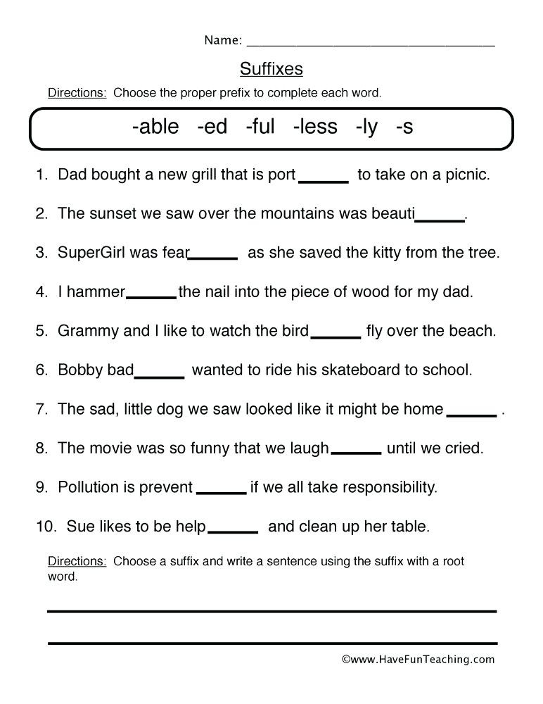 Prefix Suffix Worksheet 3rd Grade Root Words and Affixes Worksheets – Leter