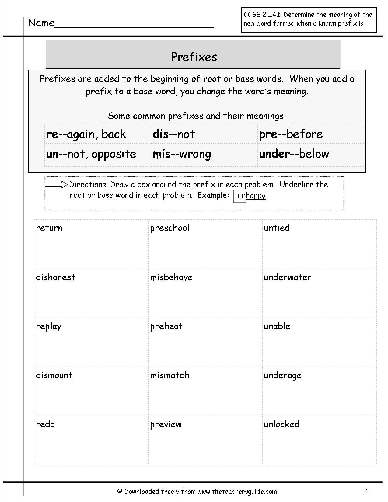 Prefixes Worksheet 3rd Grade 36 Stunning Prefix and Suffix Worksheets Ideas