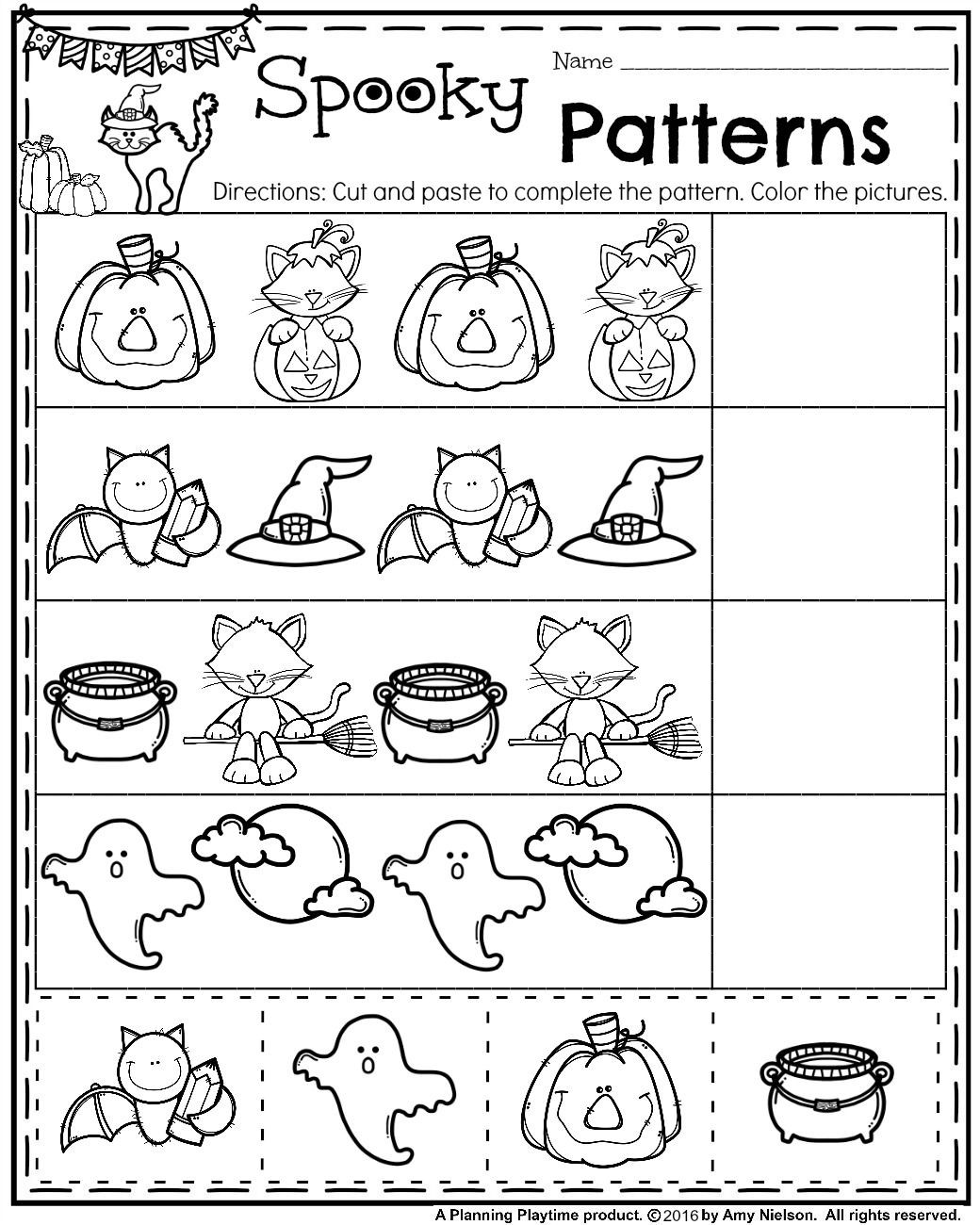 Preschool Halloween Worksheets Free October Preschool Worksheets