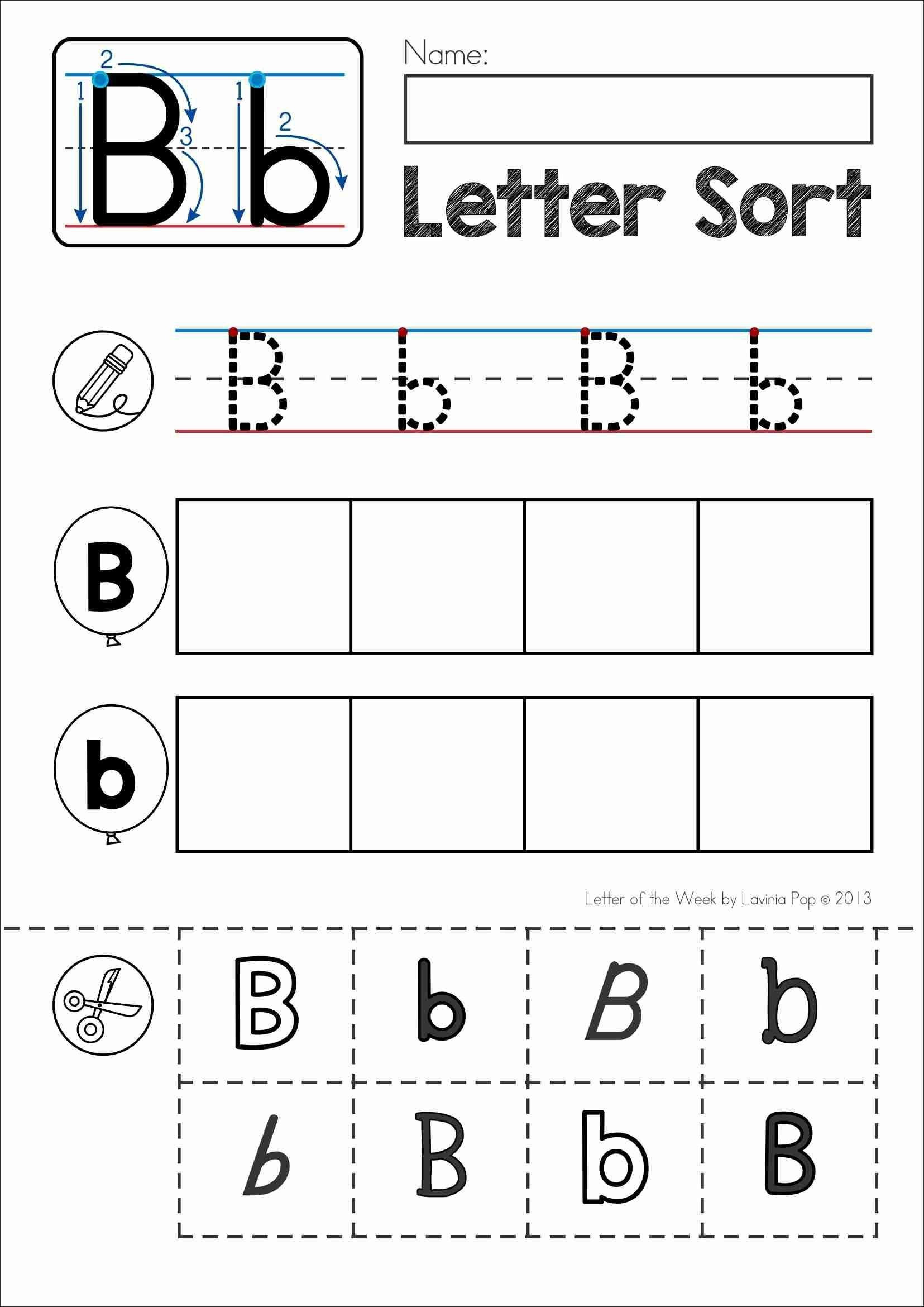 Preschool Worksheets Letter B Pin On Alphabet