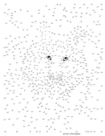 Printable Adult Connect the Dots Wolf Extreme Dot to Dot Connect the Dots Pdf Tim S Printables
