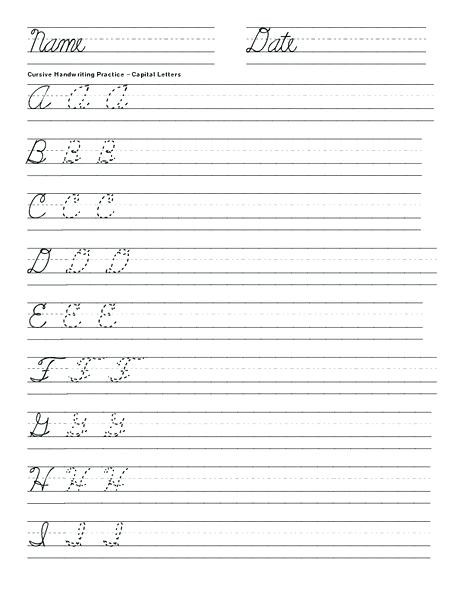 Printable Cursive Writing Worksheets Cursive Alphabet Worksheets Printable Cursive Alphabet
