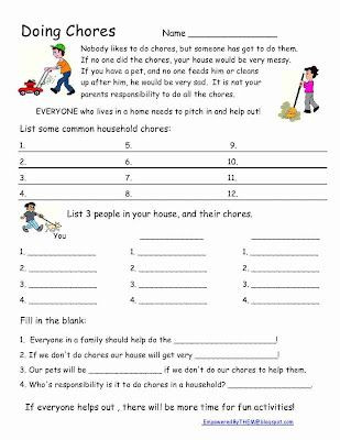 Printable Life Skills Worksheets Empowered by them
