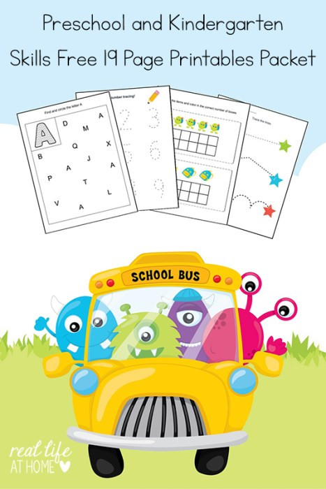Printable Life Skills Worksheets Kindergarten and Preschool Skills Worksheets Printable Packet