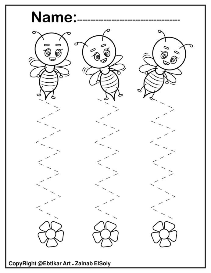 Printable Rebus Puzzles for Kids Set Fine Motor Tracing Activity More Less Worksheets