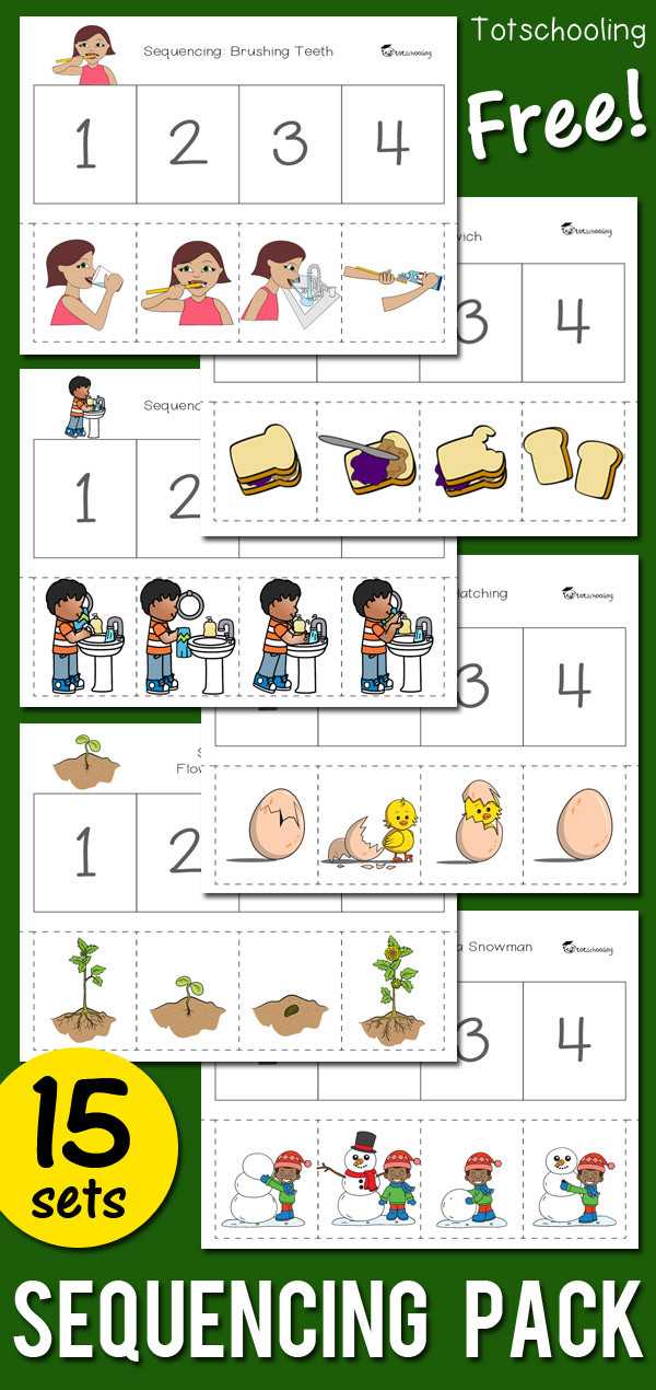 Printable Sequencing Worksheets Sequencing Activity Pack