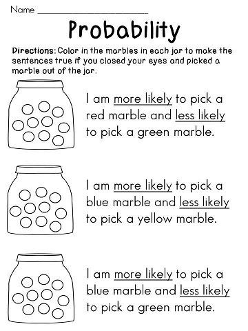 Probability Worksheet 4th Grade Probability Activities Mega Pack Of Math Worksheets and