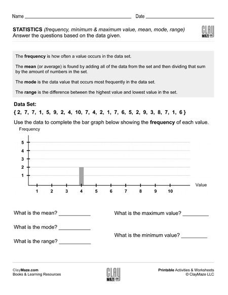 Probability Worksheet 4th Grade Statistics Childrens Educational Workbooks Books and Free