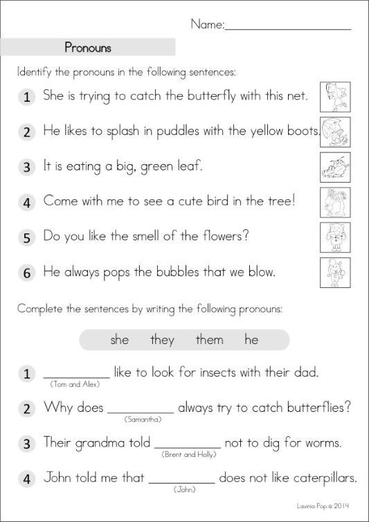 Pronoun Worksheets for 2nd Graders Grade 2 Homework An Introduction