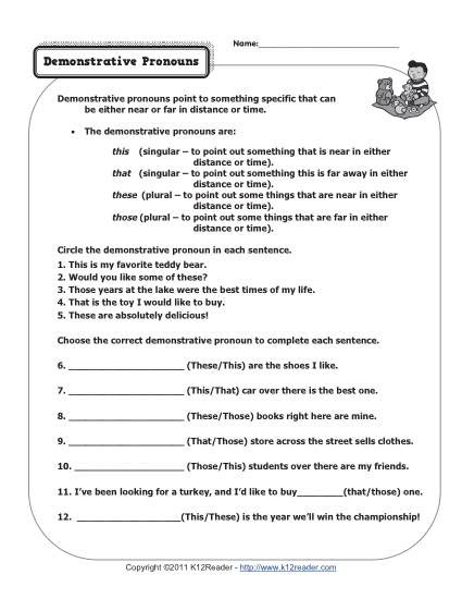 20 Pronouns Worksheet 2nd Grade Desalas Template