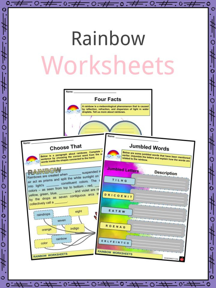 Rainbow Worksheets for Kindergarten Rainbow Facts Worksheets formation &amp; Overview for Kids