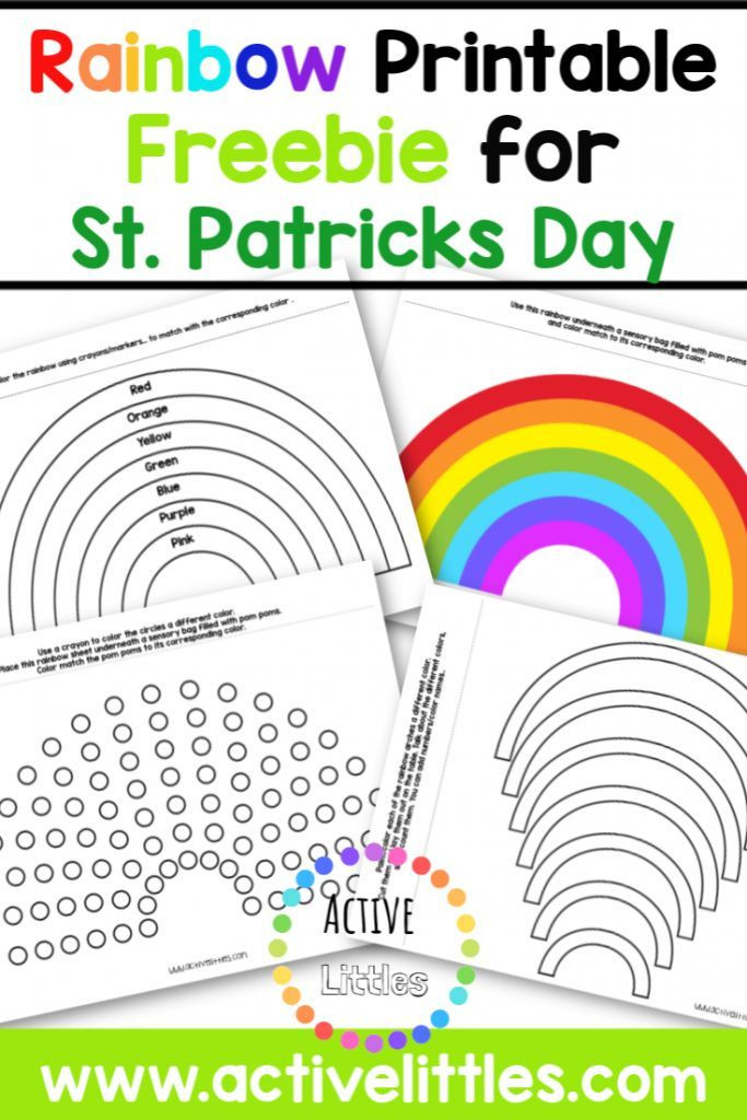 Rainbow Worksheets Preschool Rainbow Printable Free Worksheet for Kids In 2020