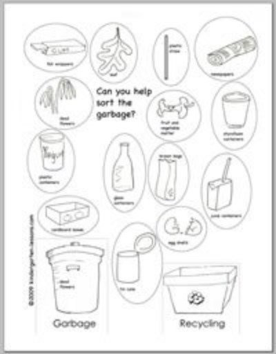 Recycle Worksheets for Kindergarten Recycling Worksheets for Kids