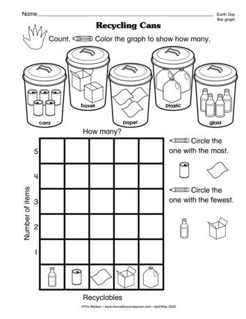 Recycling Worksheets for Kindergarten Recycling Cans the Mailbox