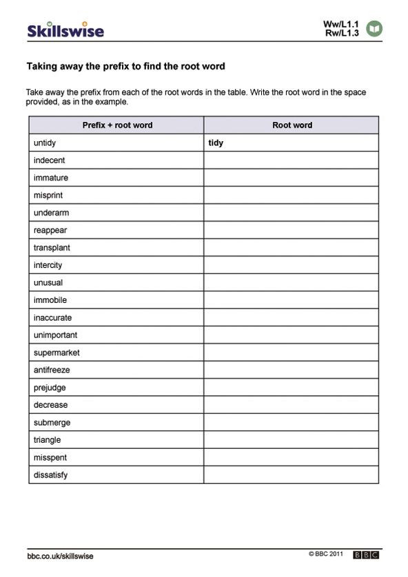 Root Words Worksheet 5th Grade Prefixes and Suffixes Worksheet Preview