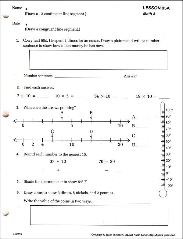Saxon Math 1st Grade Worksheets Saxon Math 3 Student Workbooks Fact Cards