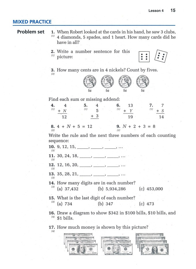 Saxon Math 1st Grade Worksheets Saxon Math 5 4 Homeschool Kit 3rd Edition