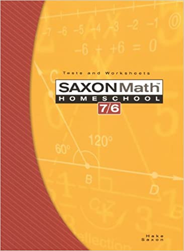 Saxon Math 6th Grade Worksheets Amazon Saxon Math 7 6 Homeschool Edition Tests and
