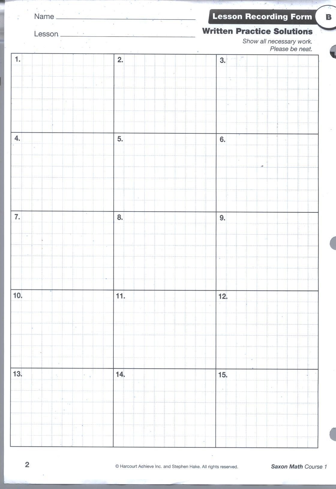 Saxon Math 6th Grade Worksheets Pin by Janice Austin On Education