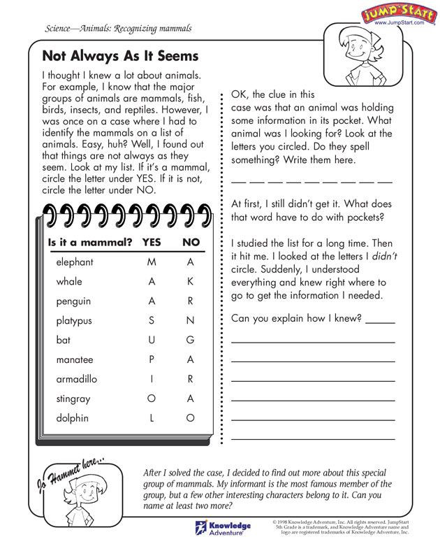 Science Worksheets for 5th Grade Not Always as It Seems&quot; – 5th Grade Science Worksheets for