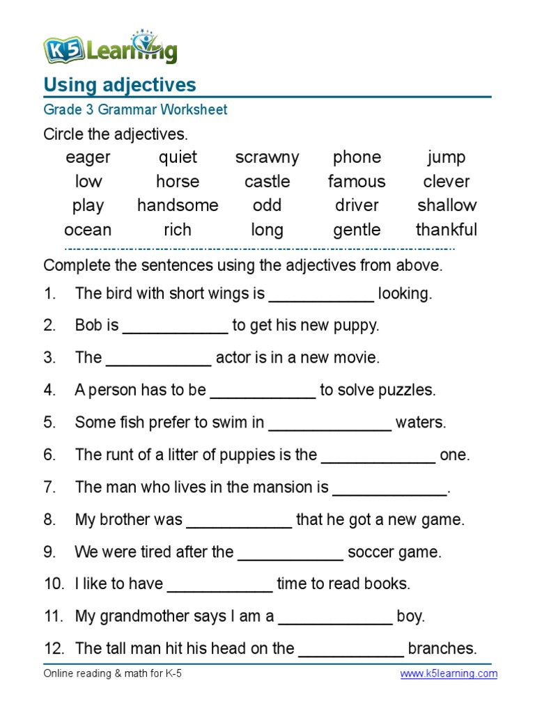 Second Grade Grammar Worksheets Math Paper Generator solve for X Worksheets English