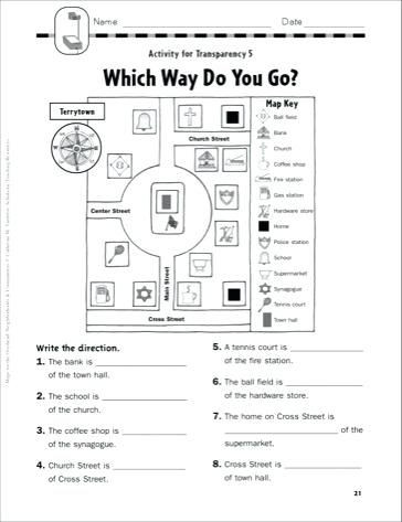 Second Grade Map Skills Worksheets Map Reading Worksheets Grade 6 Free Collection Map Skills