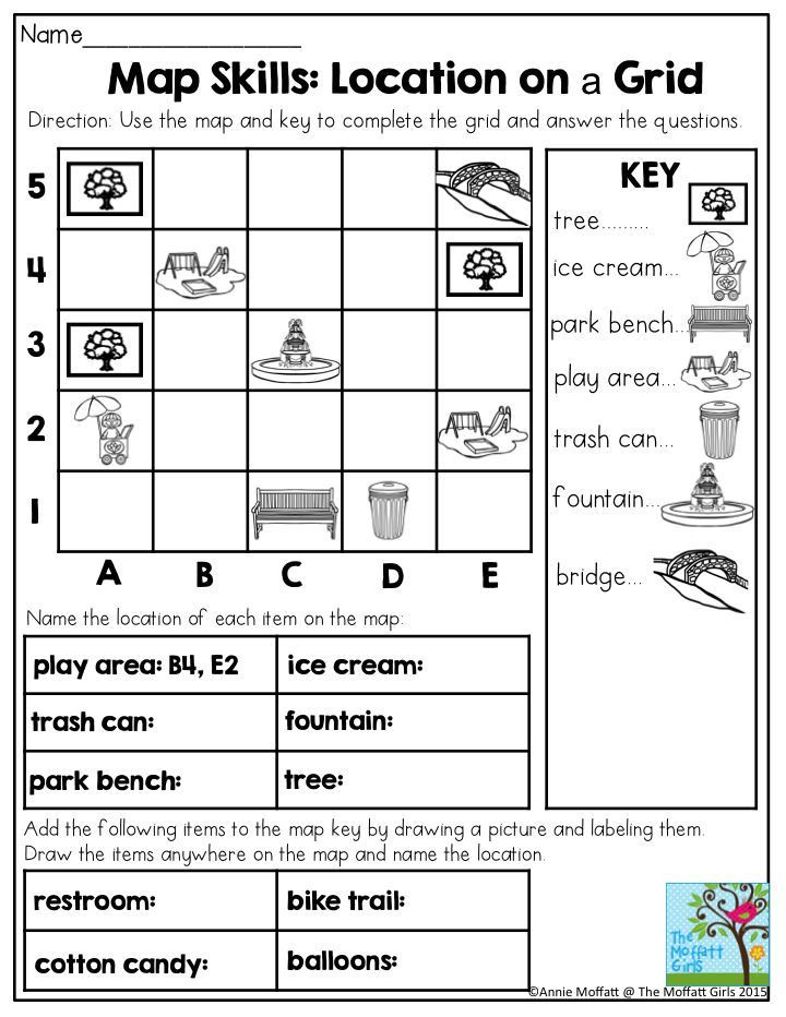 Second Grade Map Skills Worksheets Pin by Sharon Stevens On Geography In 2020