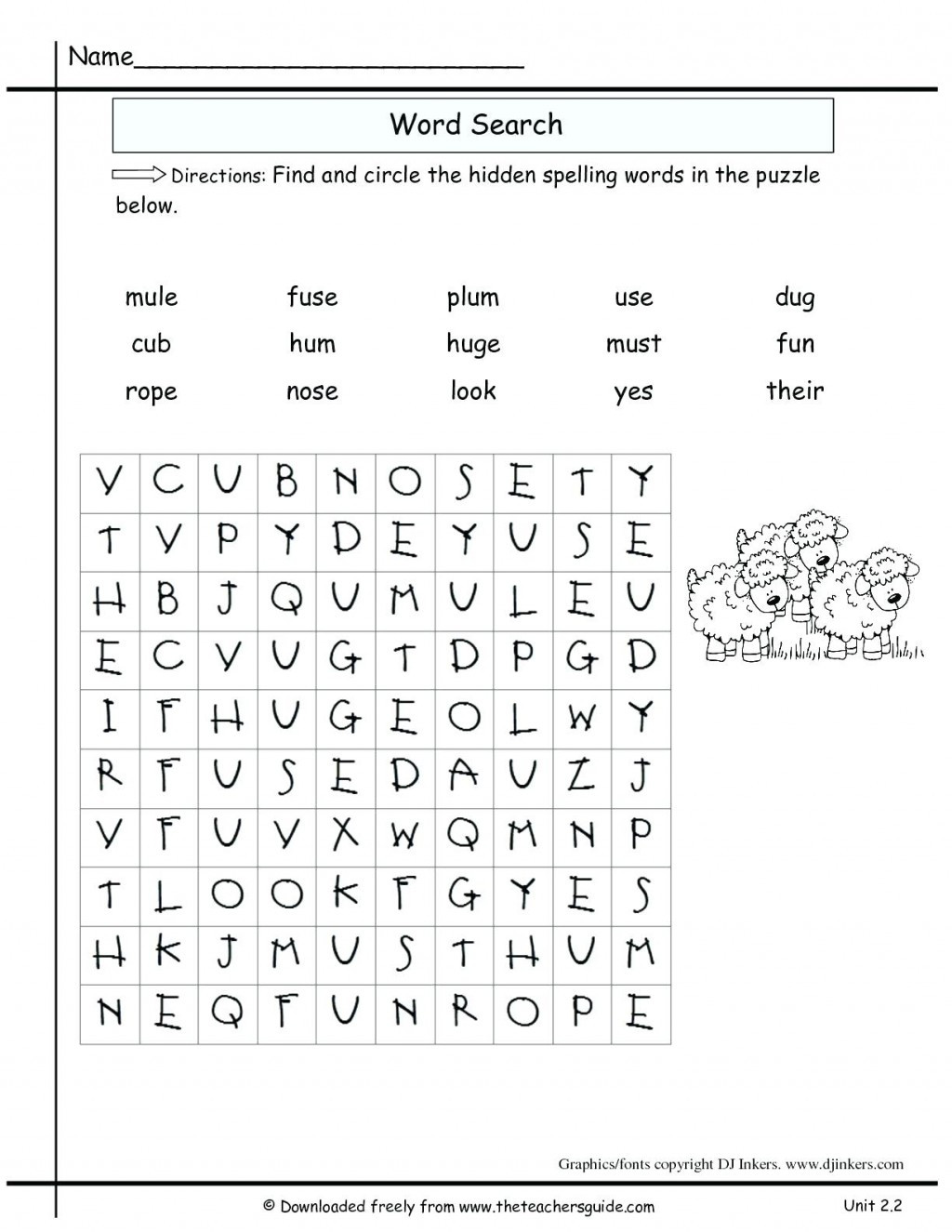 Second Grade Spelling Worksheets Money Spelling Worksheets