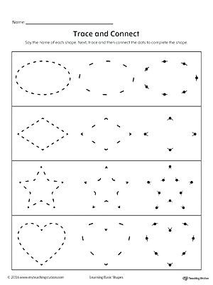 Shapes Worksheets for Kindergarten Shapes and Colors Worksheets for Kindergarten