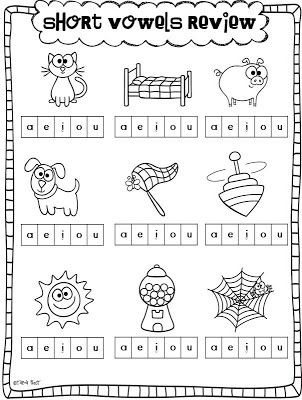 Short Vowel Worksheet Kindergarten Short Vowels and A Freebie