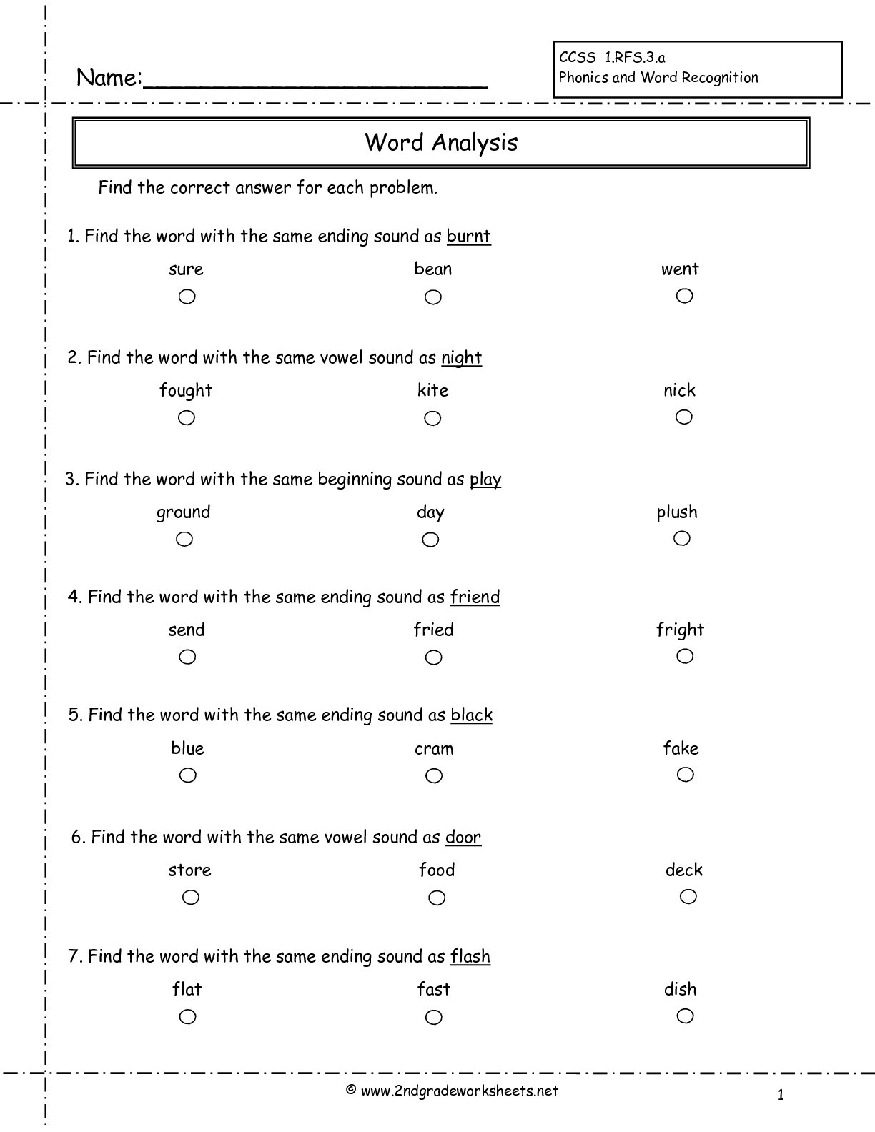 Short Vowel Worksheets 2nd Grade Second Grade Phonics Worksheets and Flashcards Free 2nd