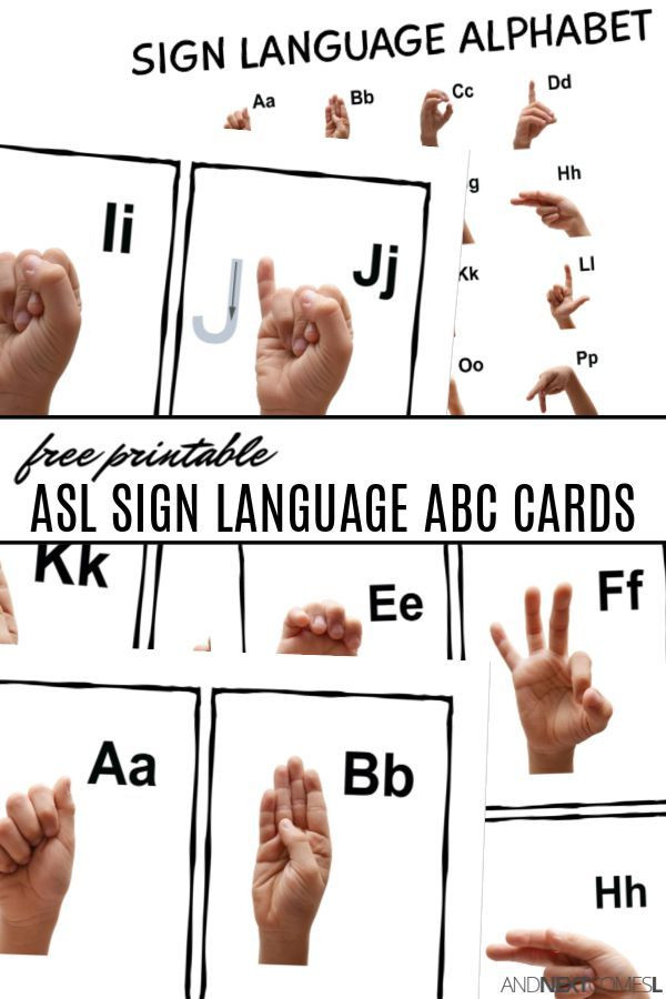 Sign Language Poster Printable Free Printable asl Sign Language Alphabet Cards &amp; Poster