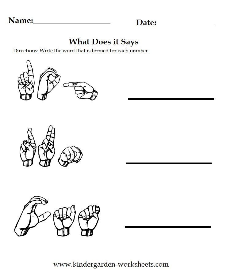 Sign Language Printable Worksheets Worksheets Sign Language
