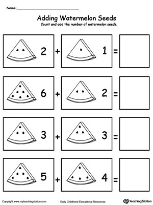 Simple Addition Worksheets for Kindergarten Kindergarten Addition Printable Worksheets