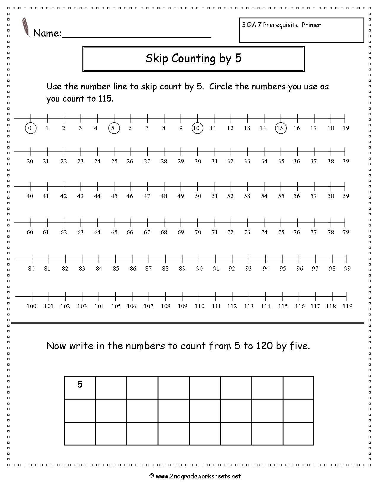 Skip Counting Worksheets 2nd Grade Free Skip Counting Worksheets