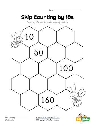 Skip Counting Worksheets 2nd Grade Skip Counting by Tens Worksheet