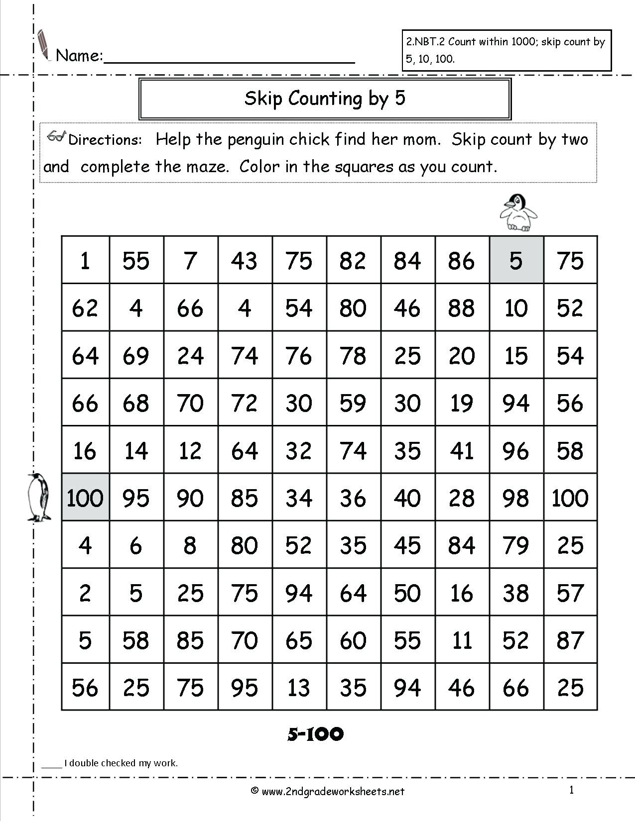 Skip Counting Worksheets 2nd Grade Skip Counting Worksheets 2nd Grade – Callumnichollsub