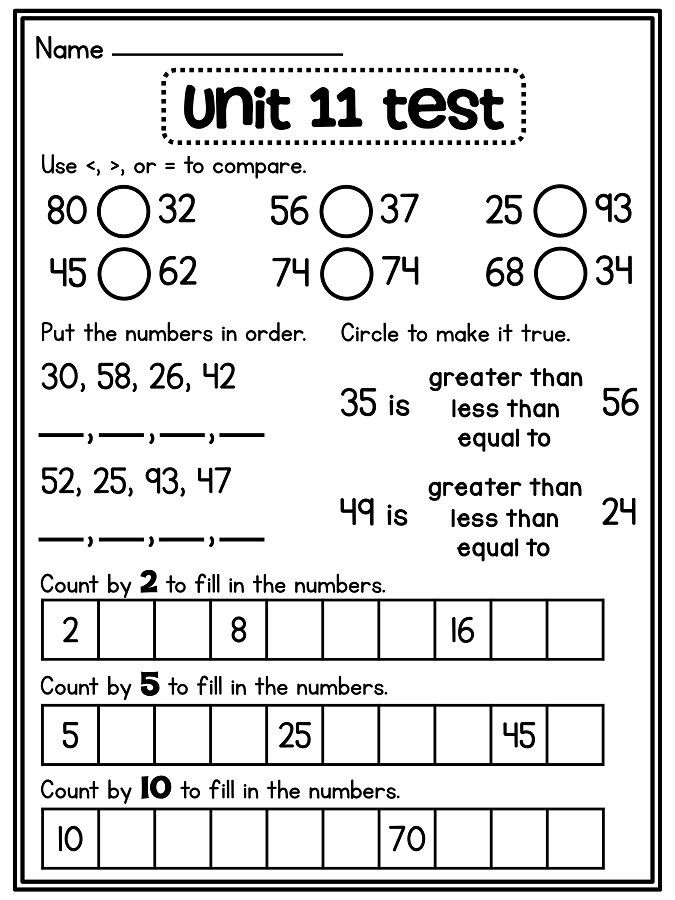 Skip Counting Worksheets First Grade First Grade Math Unit 11 Paring Numbers Skip Counting and