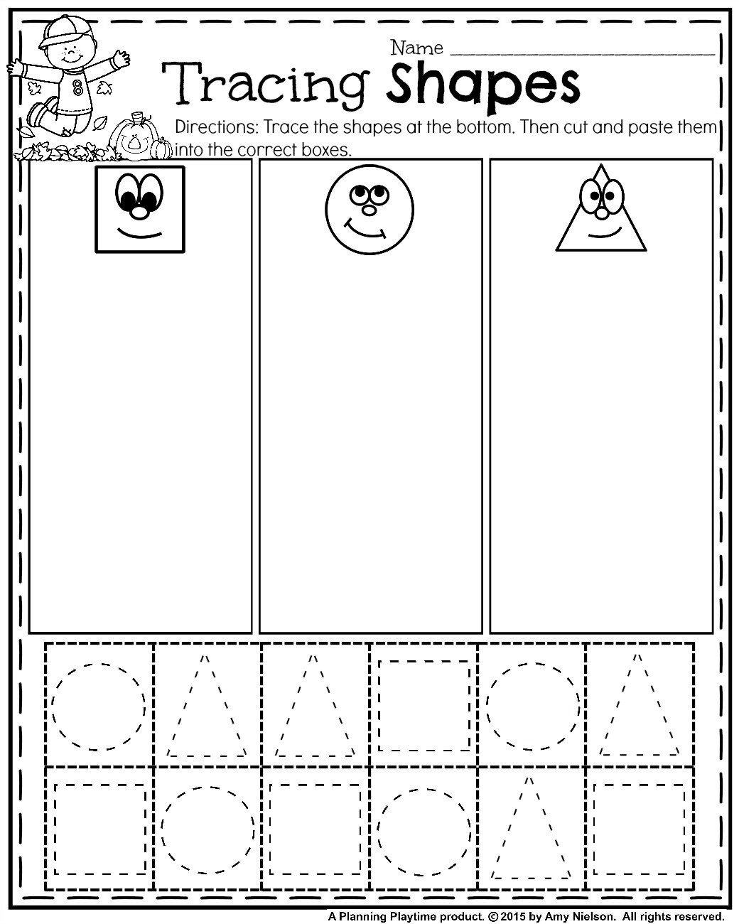 Sorting Shapes Worksheets First Grade Worksheet Lesson Plan for Elementary Grade Christmas