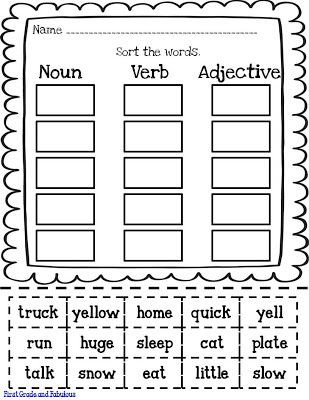 Sorting Worksheets for First Grade Just Hodgepodge and A Little Freebie Worksheet