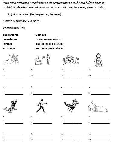 Spanish Reflexive Verbs Worksheet Printable foreign Language Speaking Activity with Reflexive Verbs