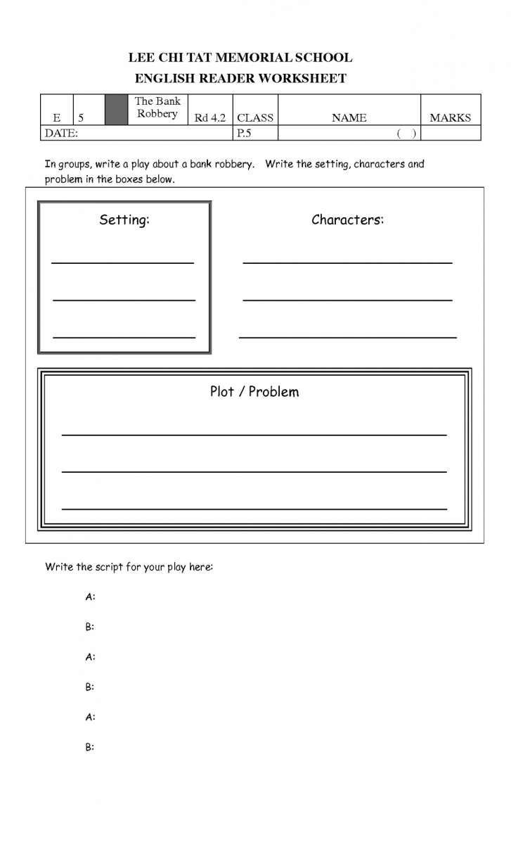 Story Elements Worksheet 5th Grade 11 5th Grade Literary Elements Worksheet Check More at