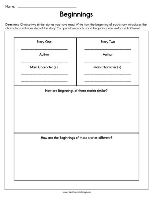 Story Elements Worksheet 5th Grade Story Elements Worksheets • Have Fun Teaching